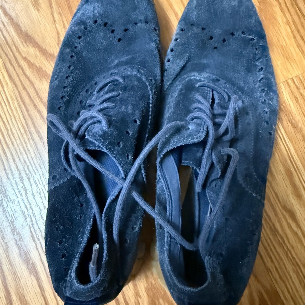 Cole Haan Men's Suede Oxford Shoes - Dark Blue